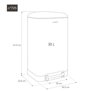 poubelle à pédale 30L